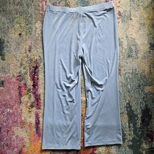 Juicy Couture Light Blue Velour Wide Leg Lounge Pants With Rhinestones